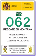 Enlace para abrir PDF Rescate en Montaña, prevenciónes y actuaciones en caso de accidente (abre en ventana nueva)