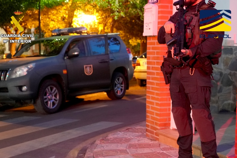 La Guardia Civil desmantela una organización criminal de origen turco especializada en el tráfico de heroína y marihuana